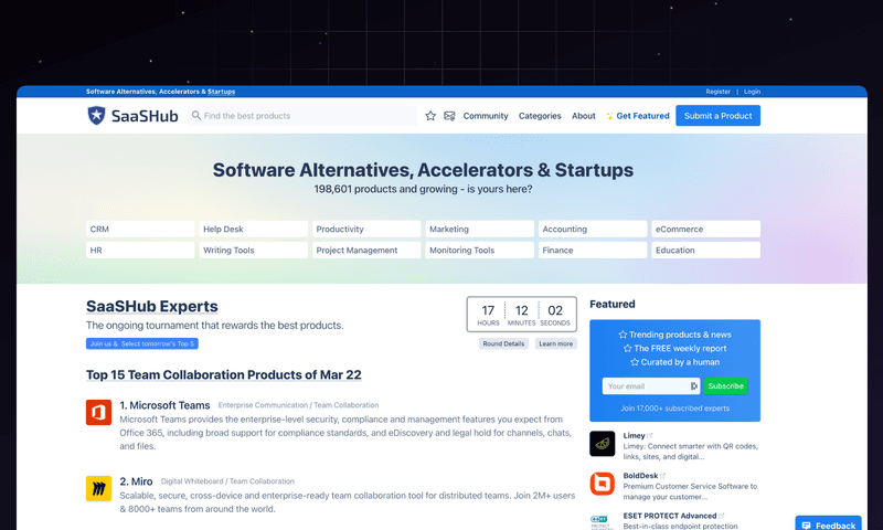 SaaSHub: The Ultimate Software Marketplace for SaaS Discovery and Growth