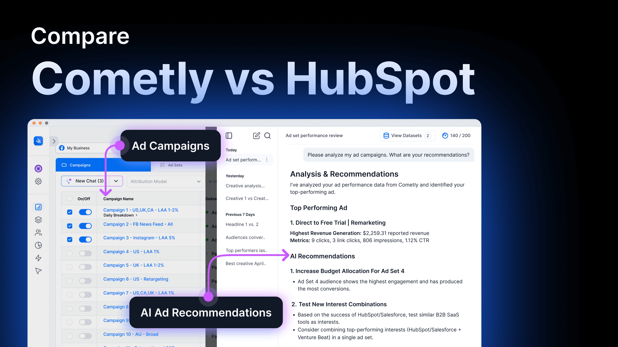 Cometly vs HubSpot Marketing Hub: The Real-Time Data Performance Marketers Can’t Ignore