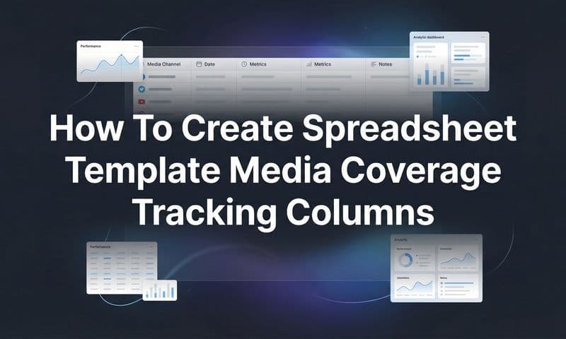 How to Create a Spreadsheet Template for Media Coverage Tracking: Essential Columns and Setup Guide