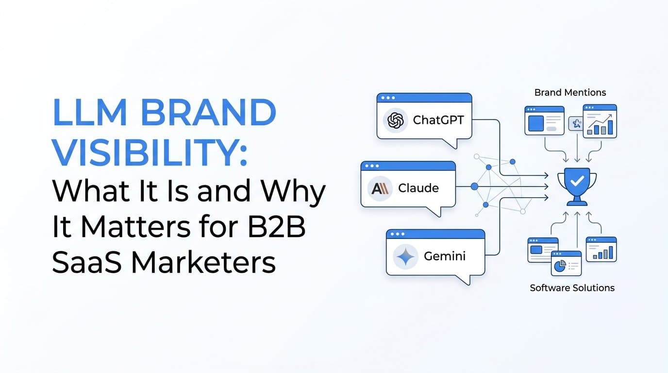 LLM Brand Visibility: What It Is and Why It Matters for B2B SaaS Marketers