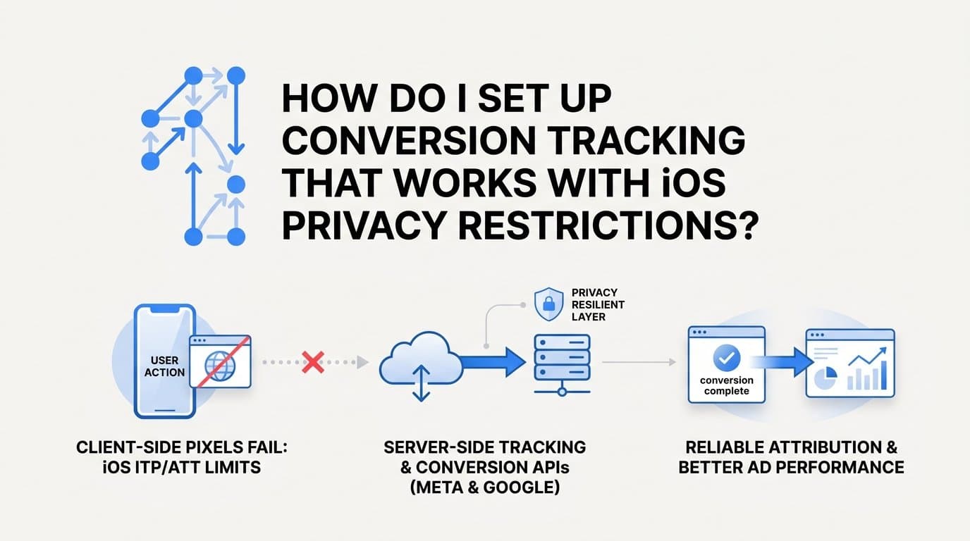 How do I set up conversion tracking that works with ios privacy restrictions?