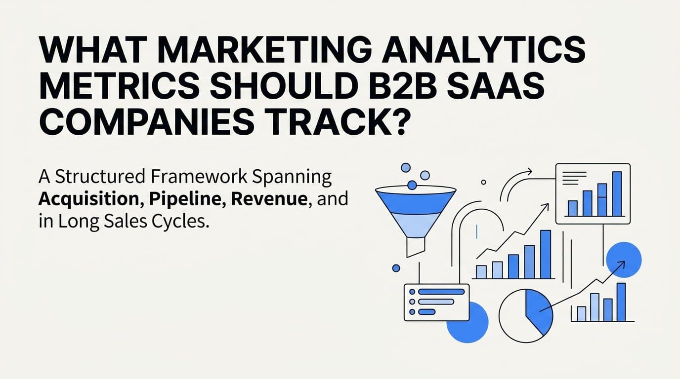 What marketing analytics metrics should b2b saas companies track?