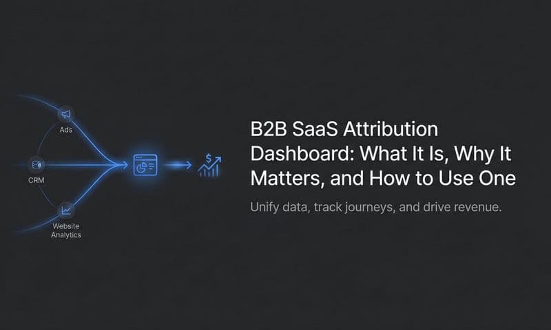 B2B SaaS Attribution Dashboard: What It Is, Why It Matters, and How to Use One