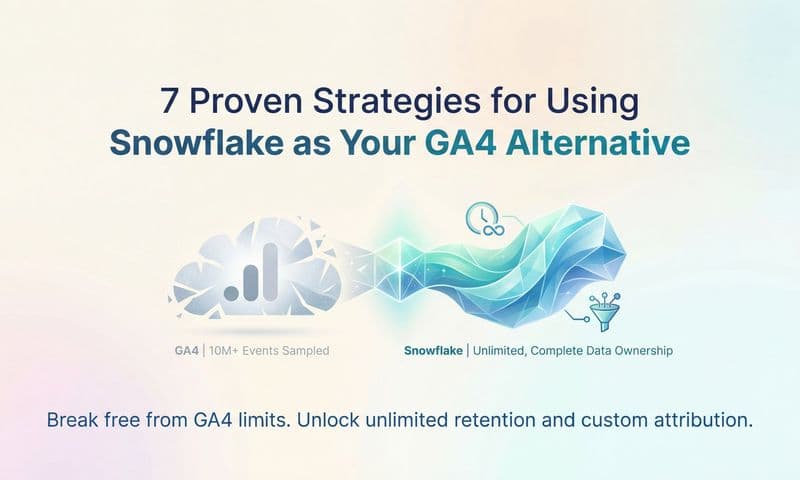 7 Proven Strategies for Using Snowflake as Your GA4 Alternative
