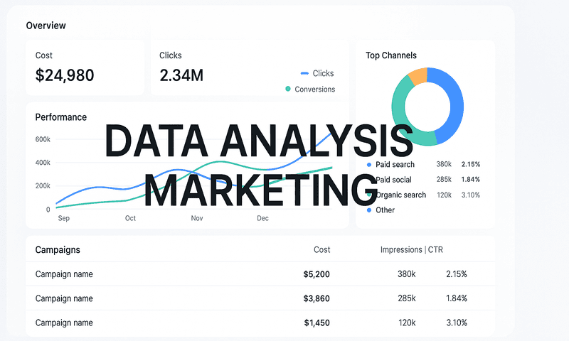 Data Analysis Marketing: Transform Raw Numbers Into Revenue-Driving Insights