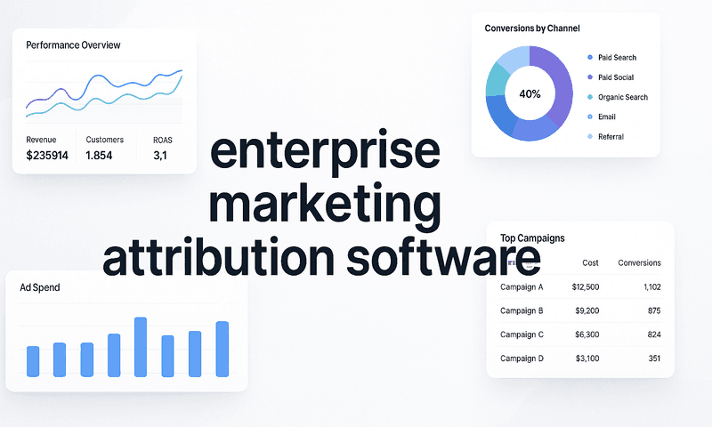 Top 7 Enterprise Marketing Attribution Software Platforms For Multi-Channel Marketers