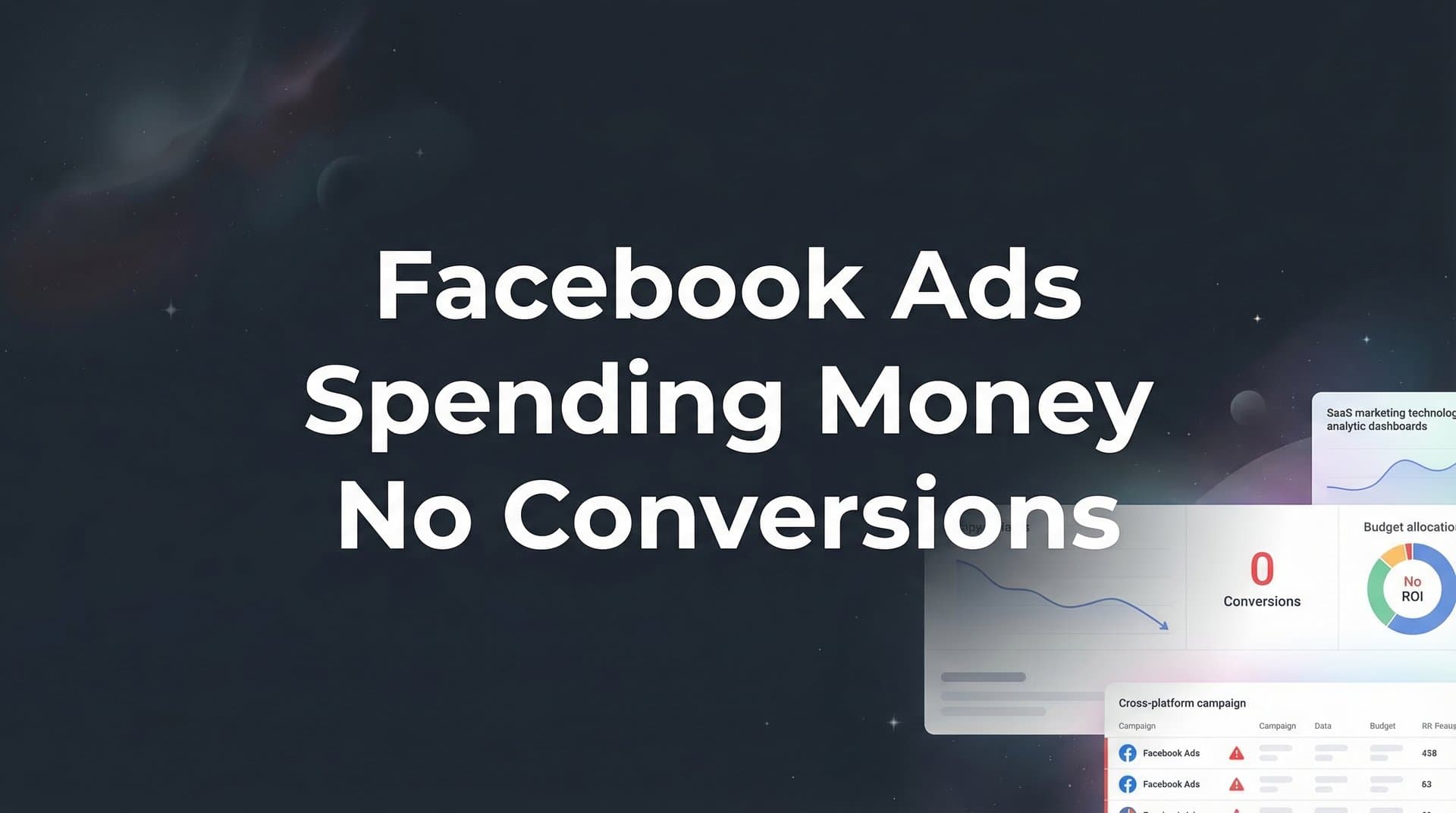 How to Fix Facebook Ads Spending Money With No Conversions: A 6-Step Diagnostic Guide
