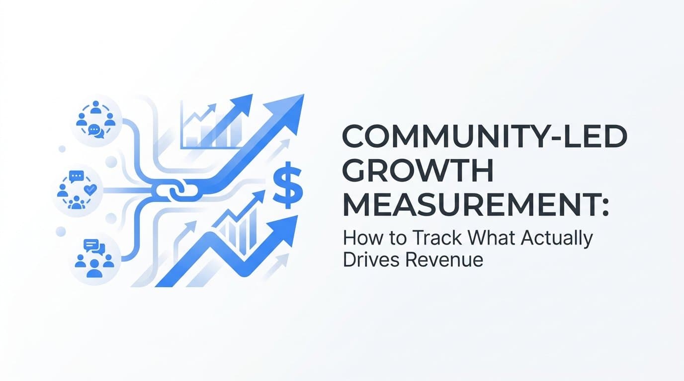 Community-Led Growth Measurement: How to Track What Actually Drives Revenue