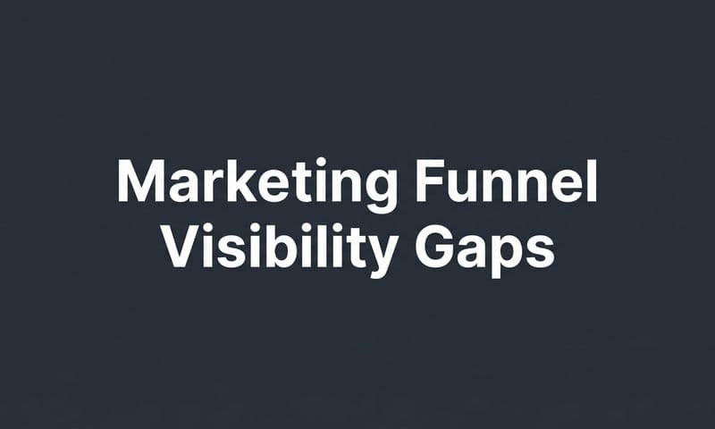 Marketing Funnel Visibility Gaps: Why You're Missing Revenue and How to Fix It