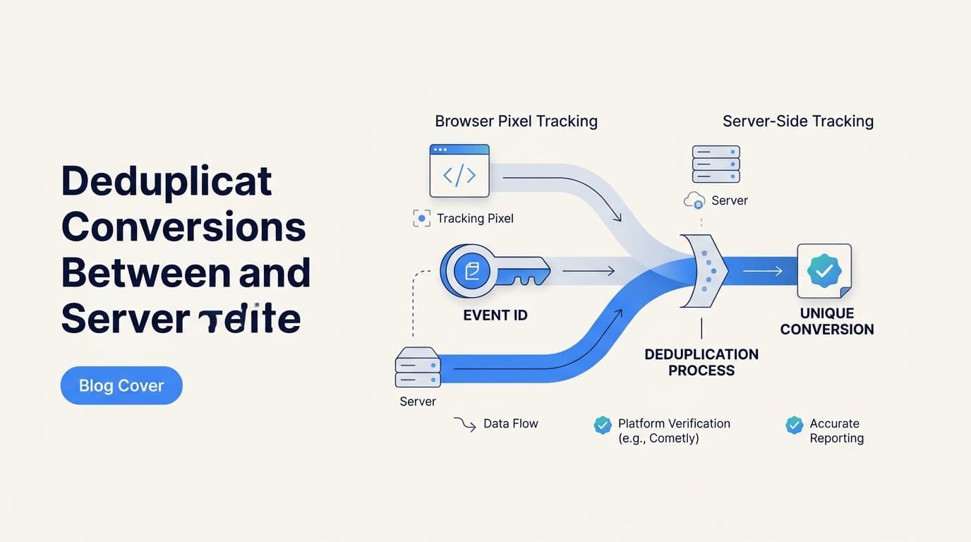How do I deduplicate conversions between pixel and server side tracking?