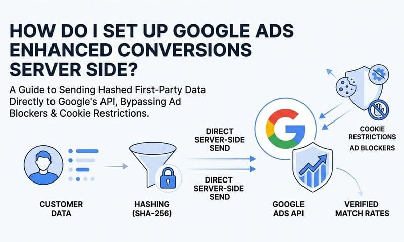 How do I set up google ads enhanced conversions server side?