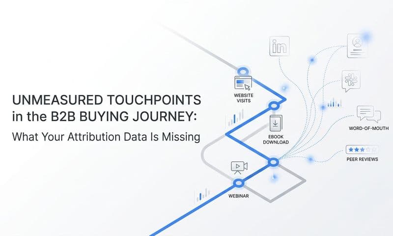 Unmeasured Touchpoints in the B2B Buying Journey: What Your Attribution Data Is Missing