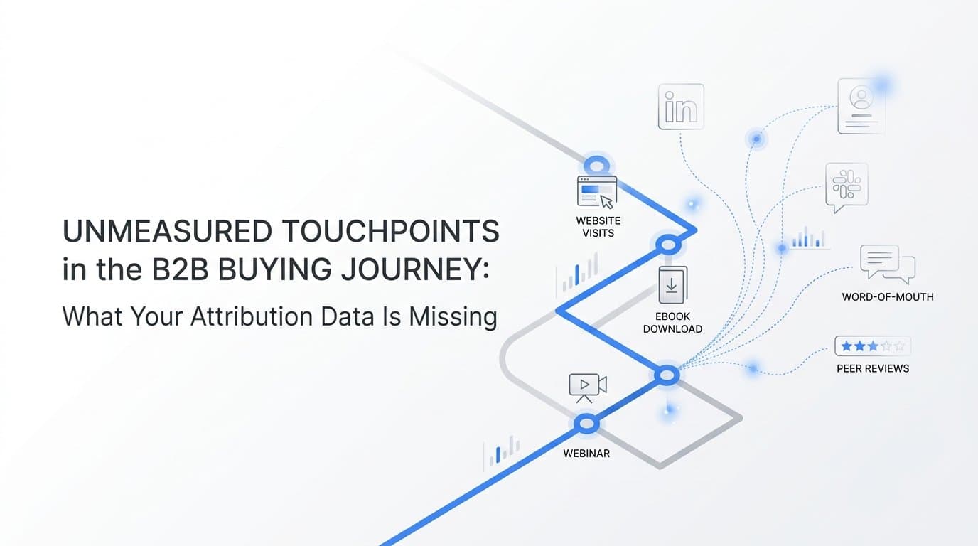 Unmeasured Touchpoints in the B2B Buying Journey: What Your Attribution Data Is Missing