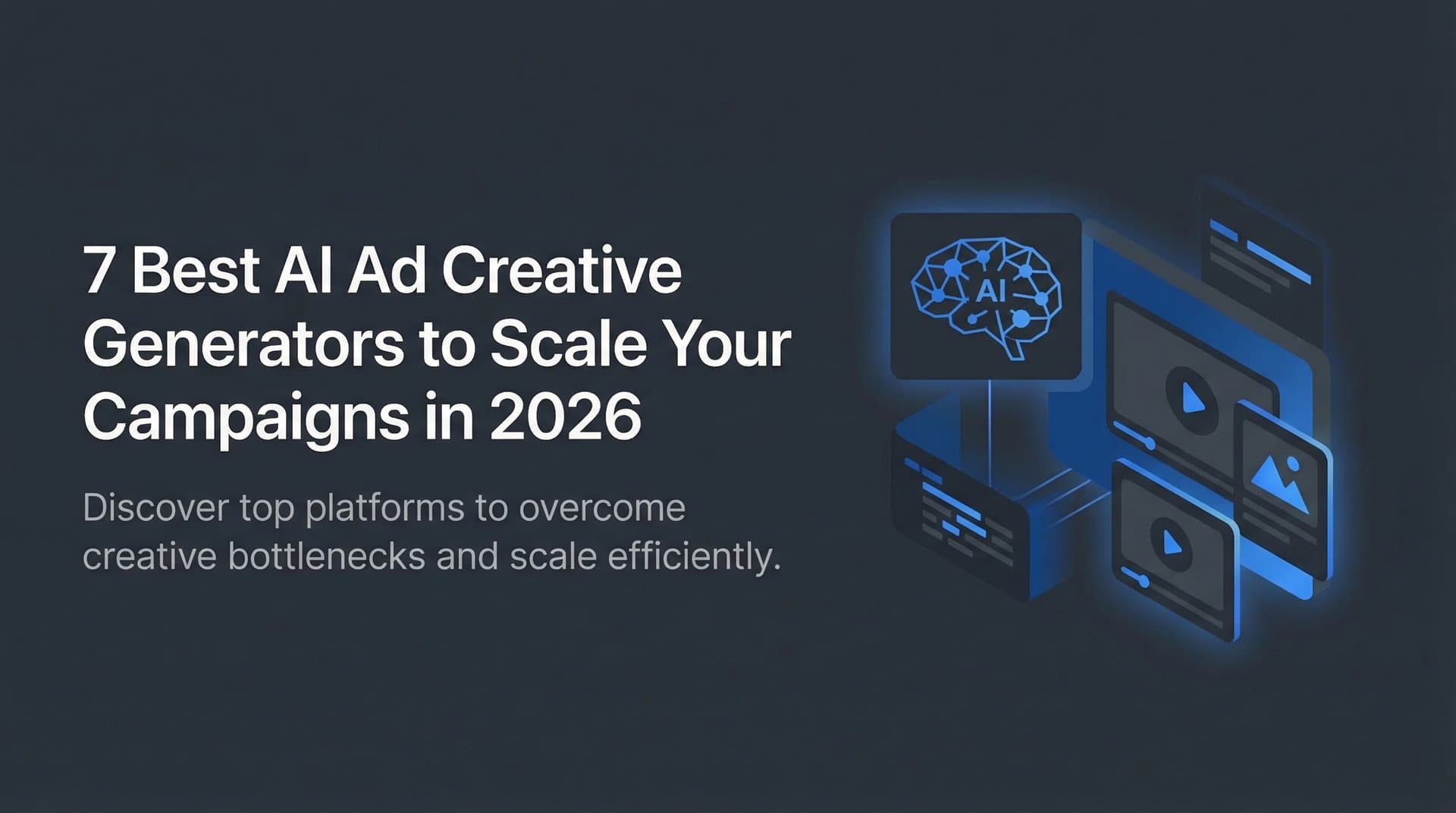 7 Best AI Ad Creative Generators to Scale Your Campaigns in 2026