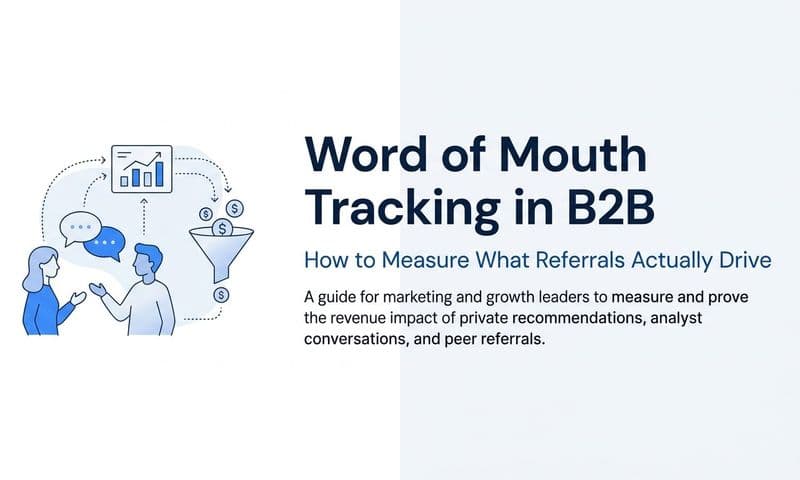 Word of Mouth Tracking in B2B: How to Measure What Referrals Actually Drive