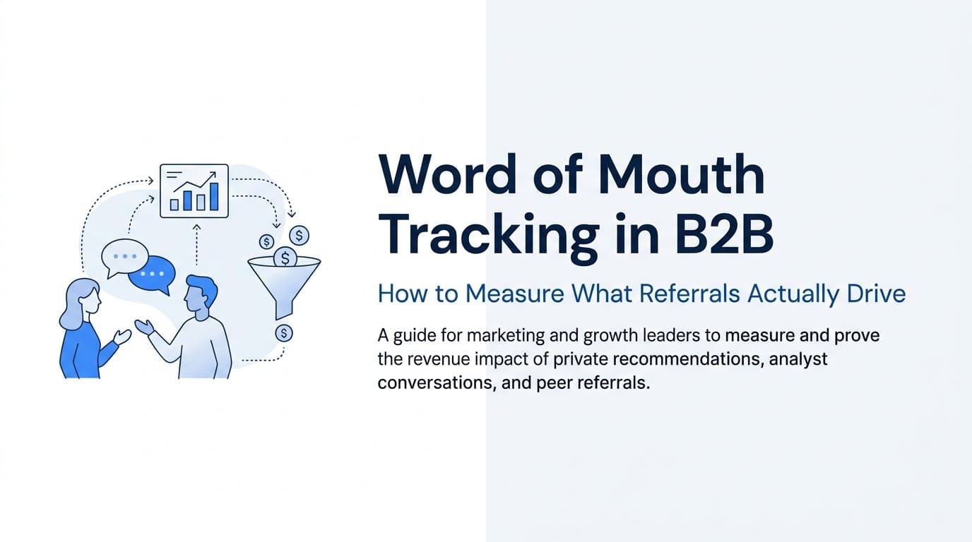 Word of Mouth Tracking in B2B: How to Measure What Referrals Actually Drive