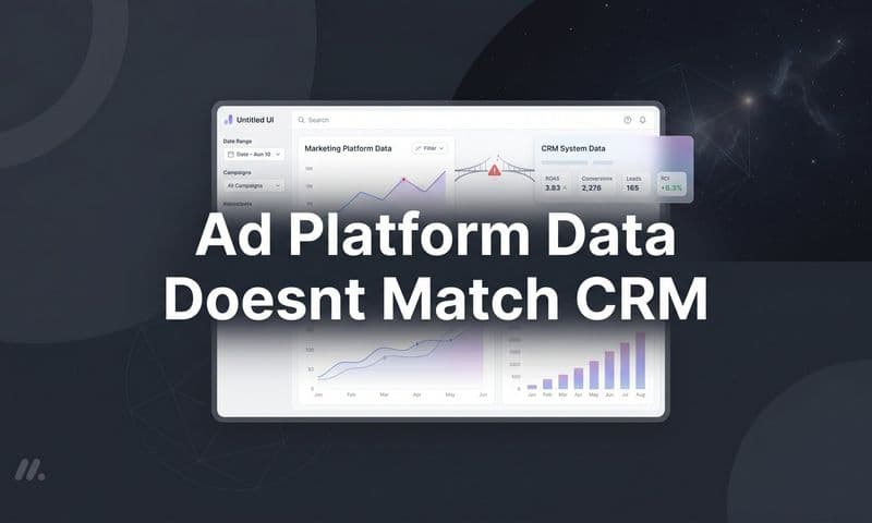 Why Ad Platform Data Doesn't Match Your CRM (And How to Fix It)