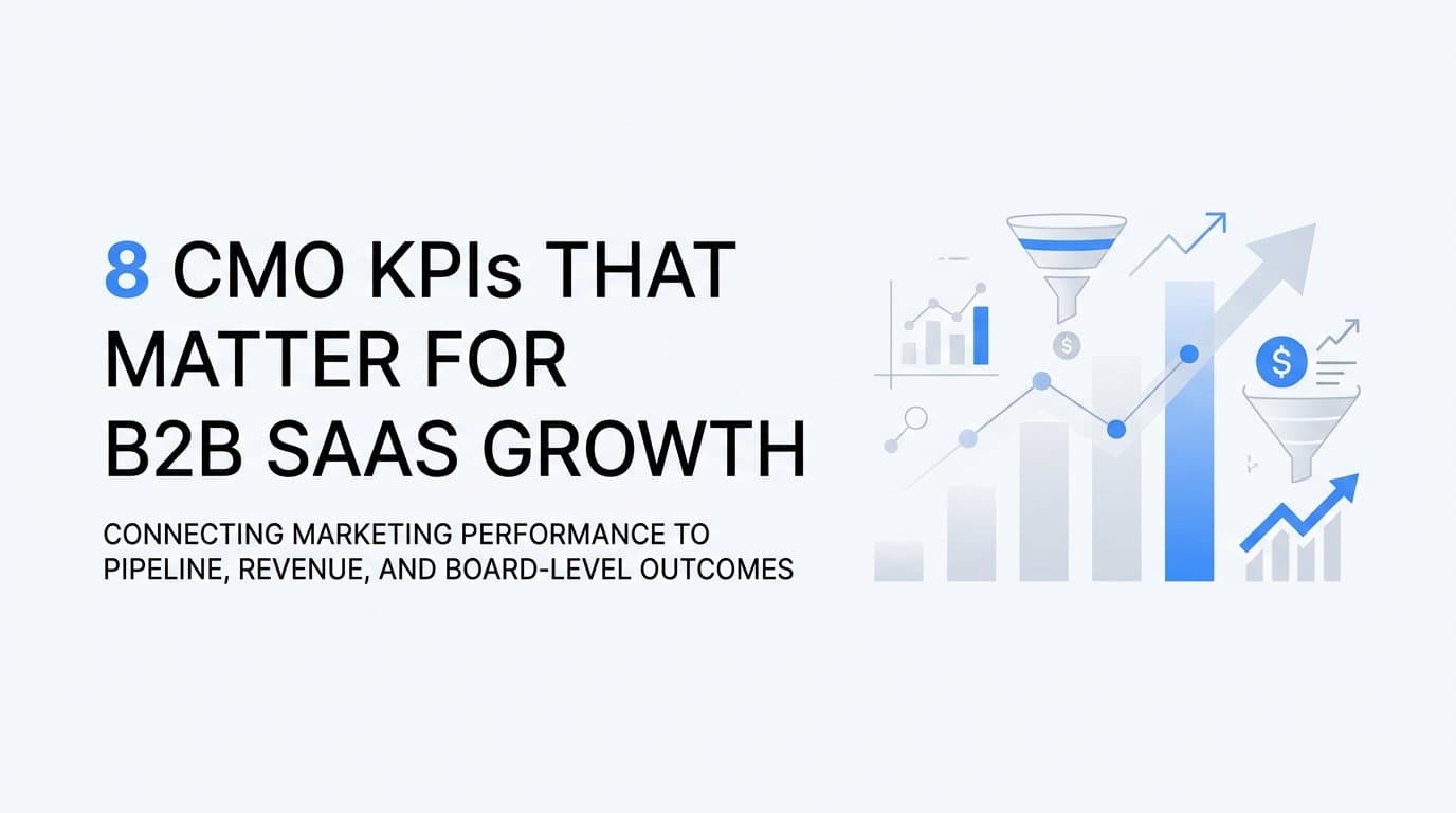 8 CMO KPIs That Matter for B2B SaaS Growth