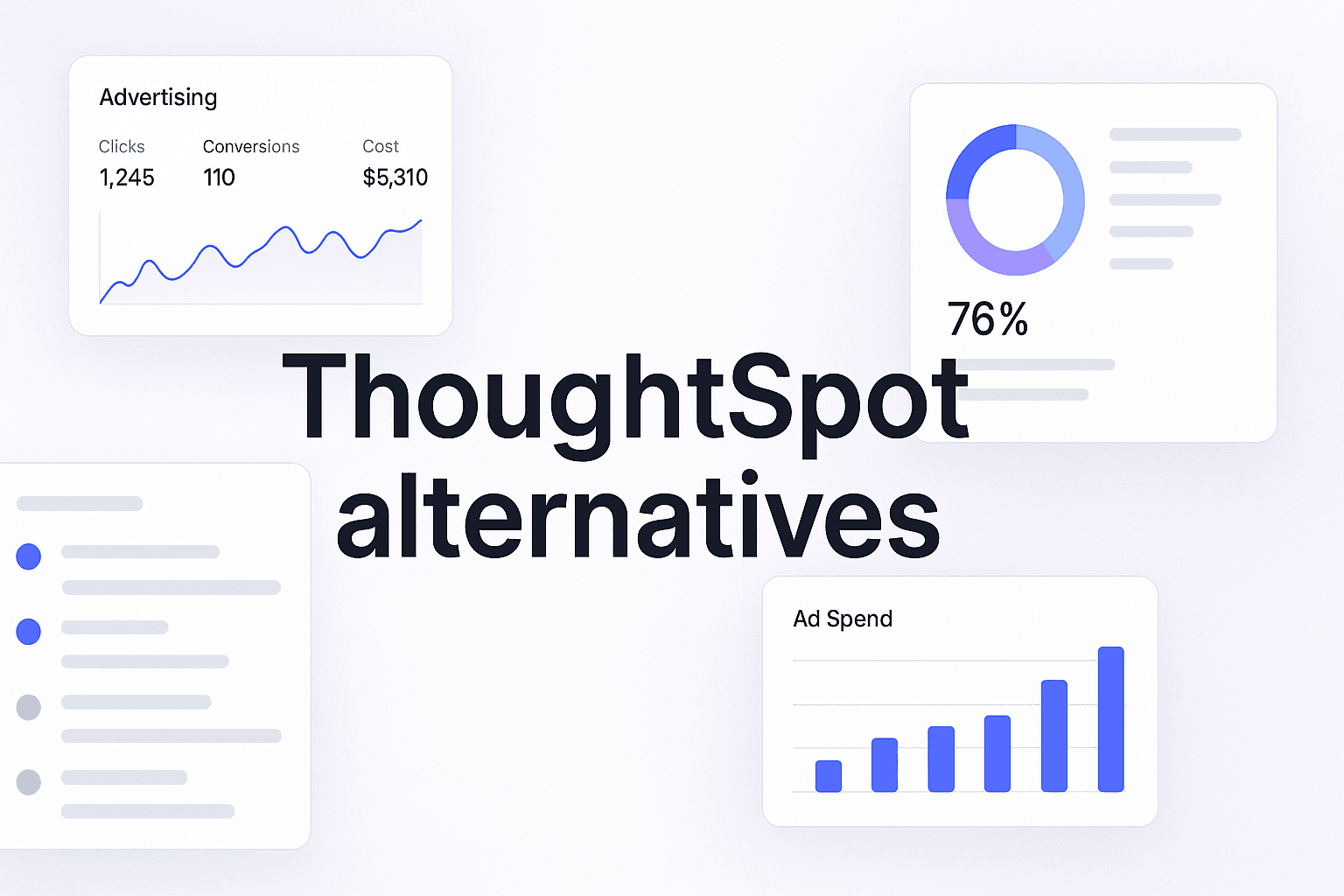 Top 8 Thoughtspot Alternatives To Elevate Your Analytics Game