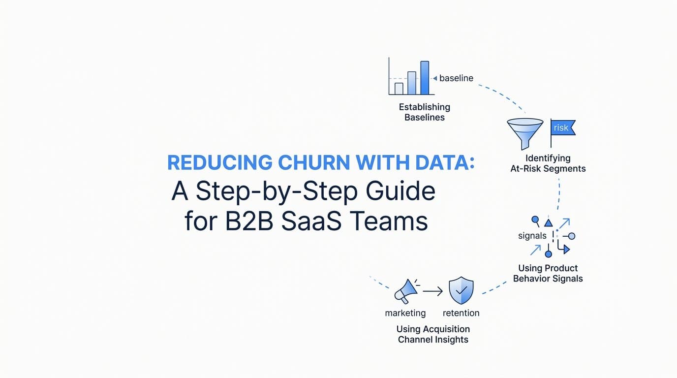 Reducing Churn with Data: A Step-by-Step Guide for B2B SaaS Teams