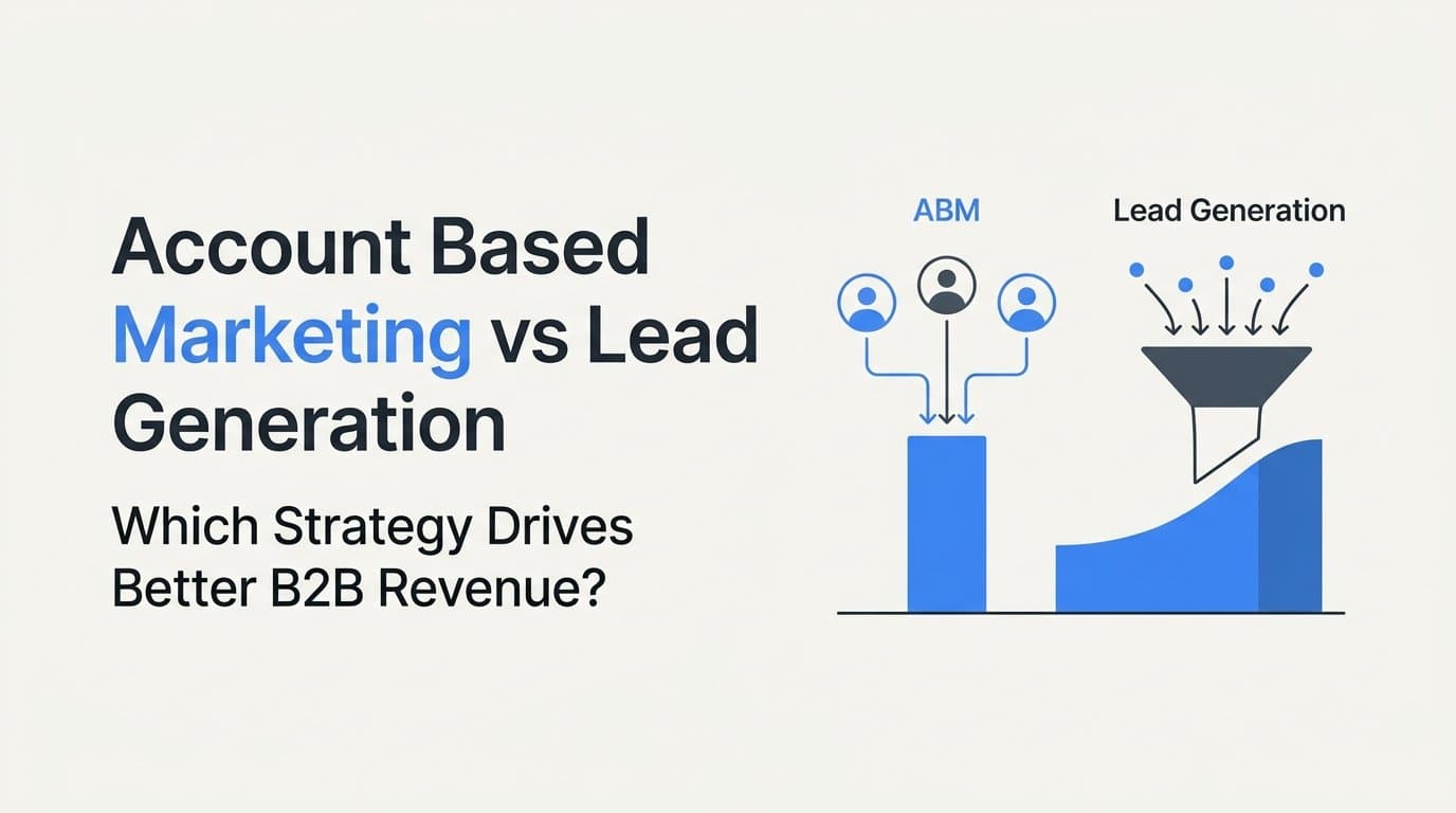 Account Based Marketing vs Lead Generation: Which Strategy Drives Better B2B Revenue?