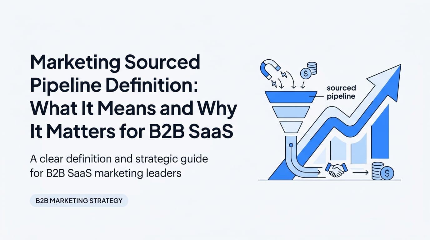 Marketing Sourced Pipeline Definition: What It Means and Why It Matters for B2B SaaS