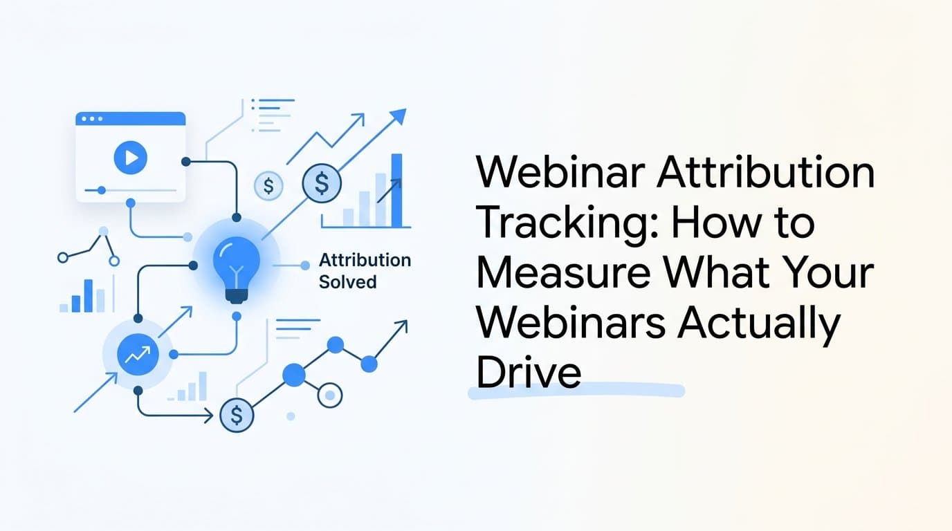 Webinar Attribution Tracking: How to Measure What Your Webinars Actually Drive