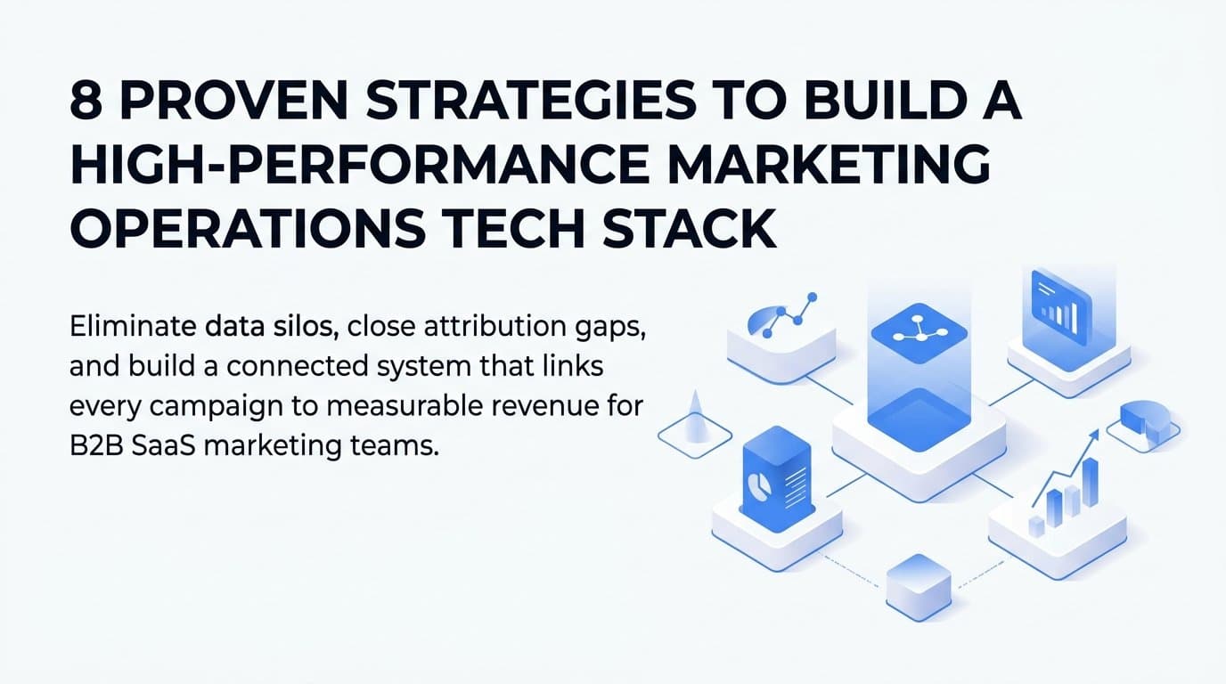 8 Proven Strategies to Build a High-Performance Marketing Operations Tech Stack