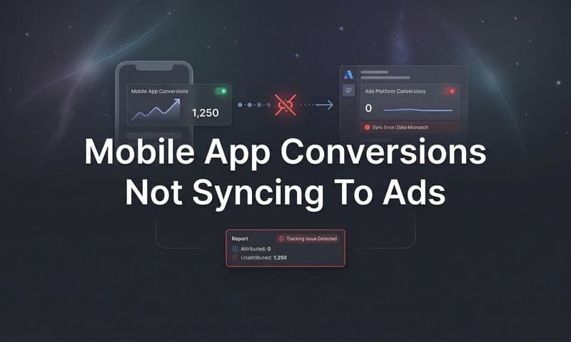 How to Fix Mobile App Conversions Not Syncing to Ads: A Step-by-Step Troubleshooting Guide