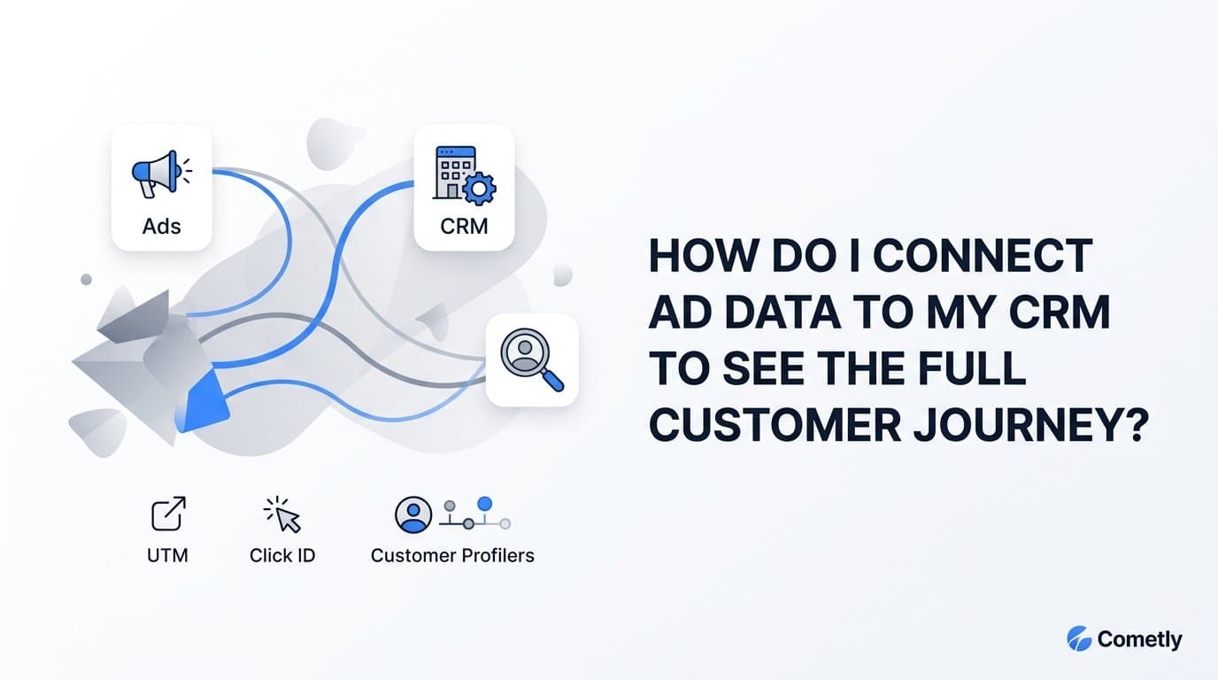 How do I connect ad data to my crm to see the full customer journey?