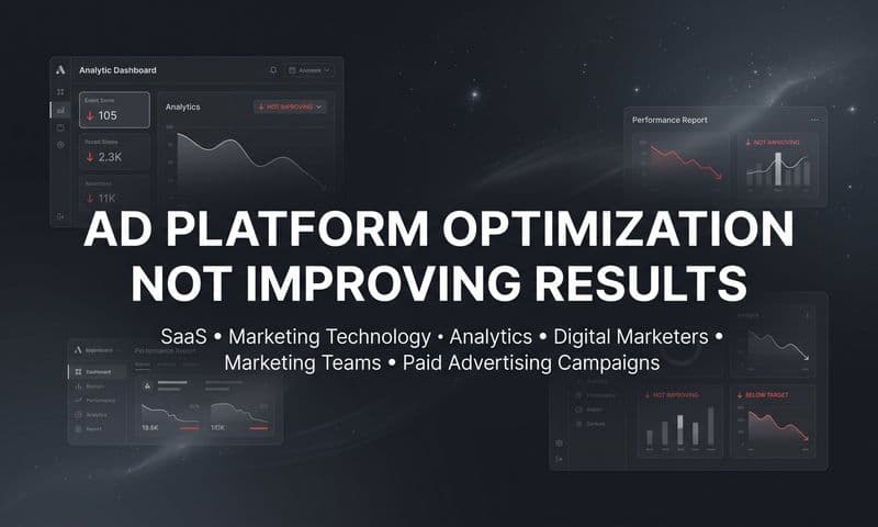 Why Ad Platform Optimization Is Not Improving Results (And What to Do About It)