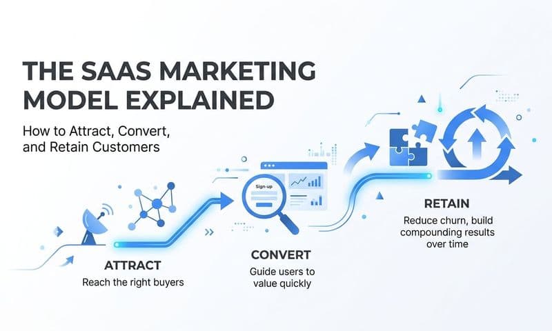 The SaaS Marketing Model Explained: How to Attract, Convert, and Retain Customers
