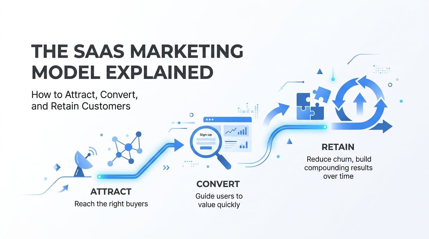 The SaaS Marketing Model Explained: How to Attract, Convert, and Retain Customers