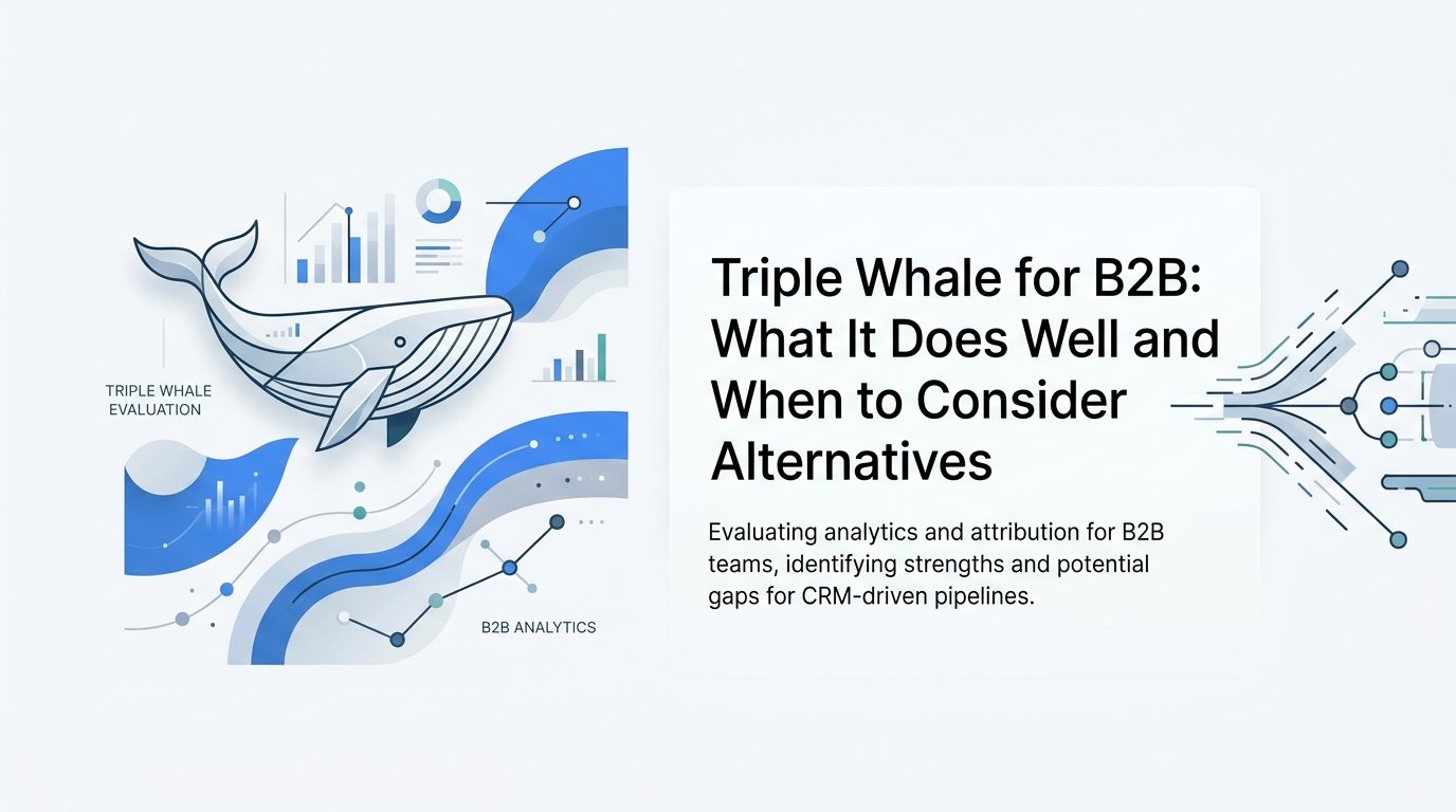 Triple Whale for B2B: What It Does Well and When to Consider Alternatives