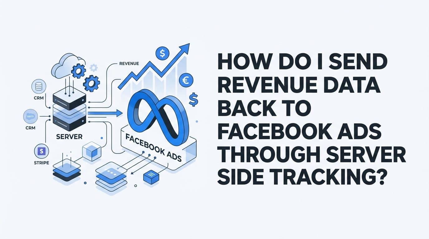 How do I send revenue data back to facebook ads through server side tracking?