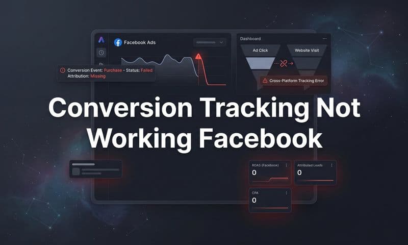 Conversion Tracking Not Working on Facebook? How to Fix It in 7 Steps