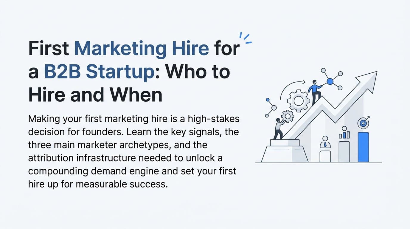 First Marketing Hire for a B2B Startup: Who to Hire and When