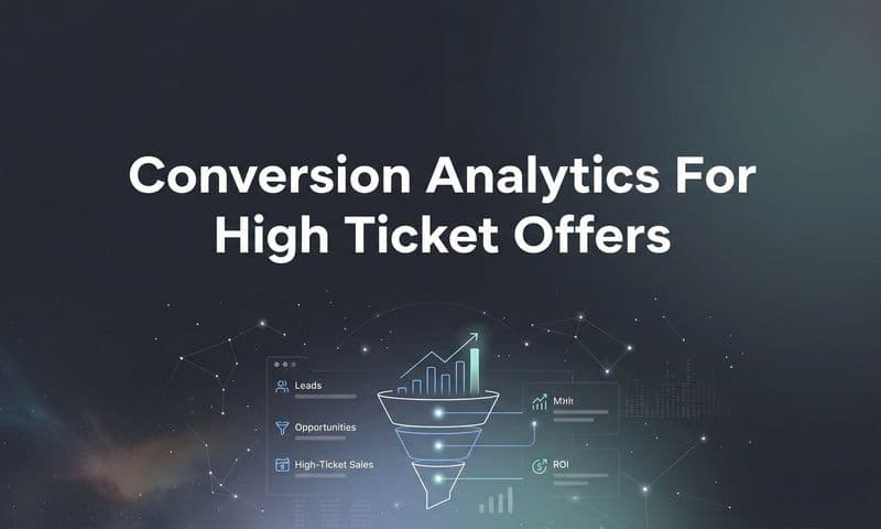 Conversion Analytics for High Ticket Offers: The Complete Guide to Tracking What Actually Drives Revenue