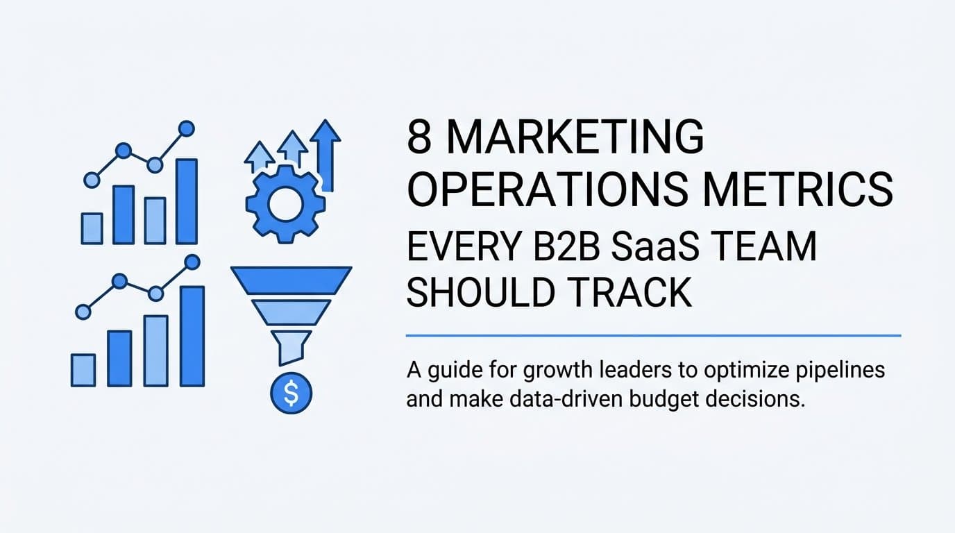 8 Marketing Operations Metrics Every B2B SaaS Team Should Track