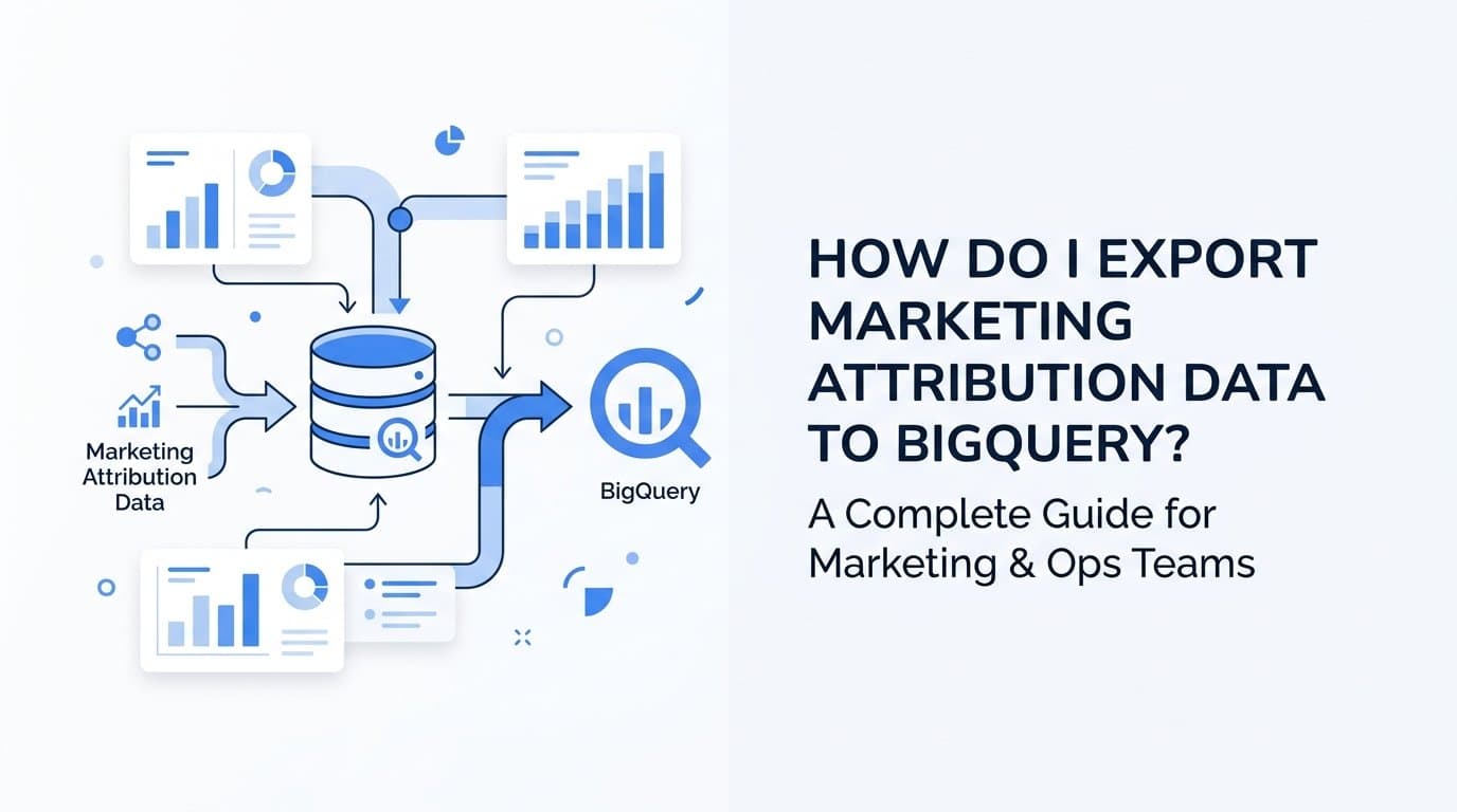 How do I export marketing attribution data to bigquery?