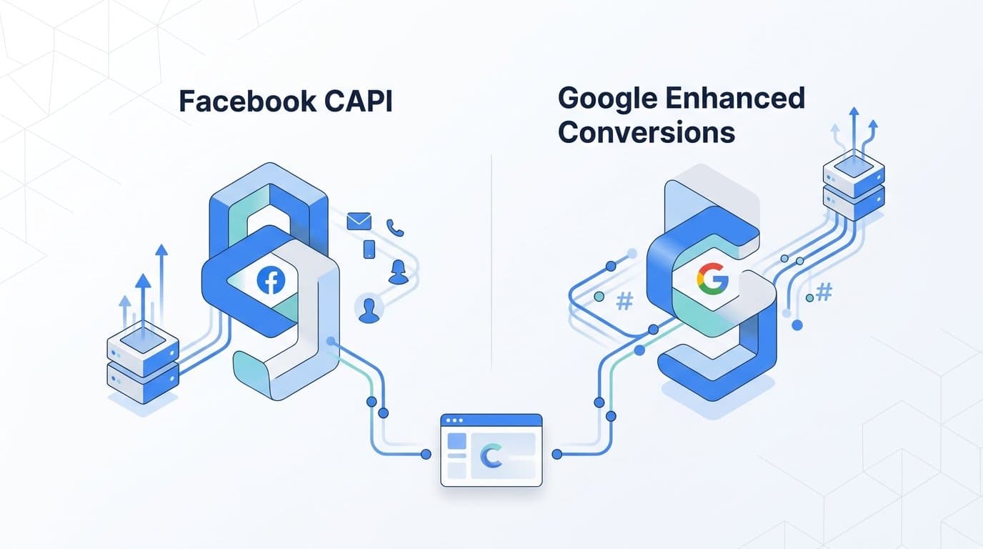 What is the difference between facebook capi and google enhanced conversions?