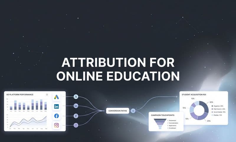 Attribution for Online Education: How to Track What Actually Drives Enrollments