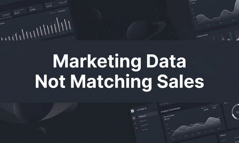 Why Your Marketing Data Is Not Matching Sales (And How to Fix It)