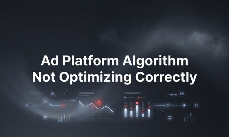 Why Your Ad Platform Algorithm Is Not Optimizing Correctly (And How to Fix It)