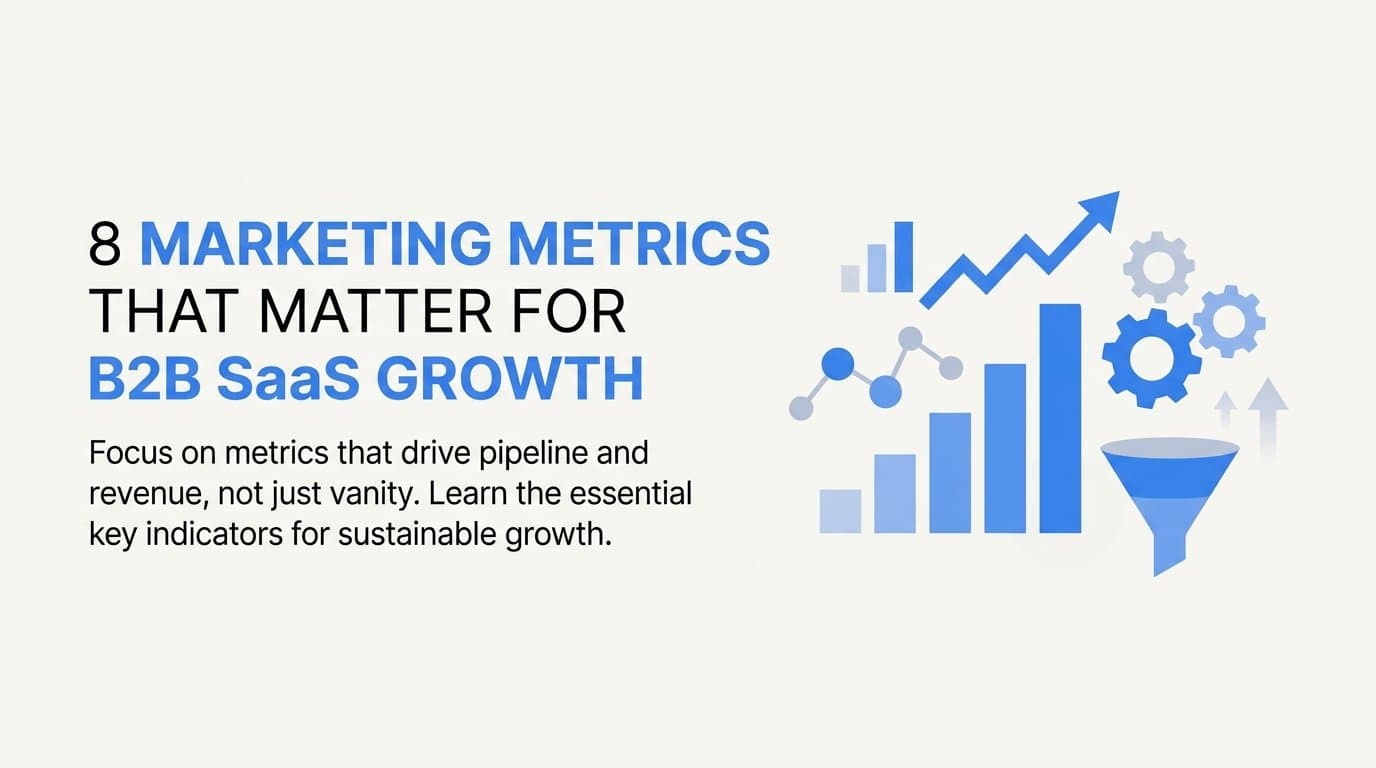 8 Marketing Metrics That Matter for B2B SaaS Growth