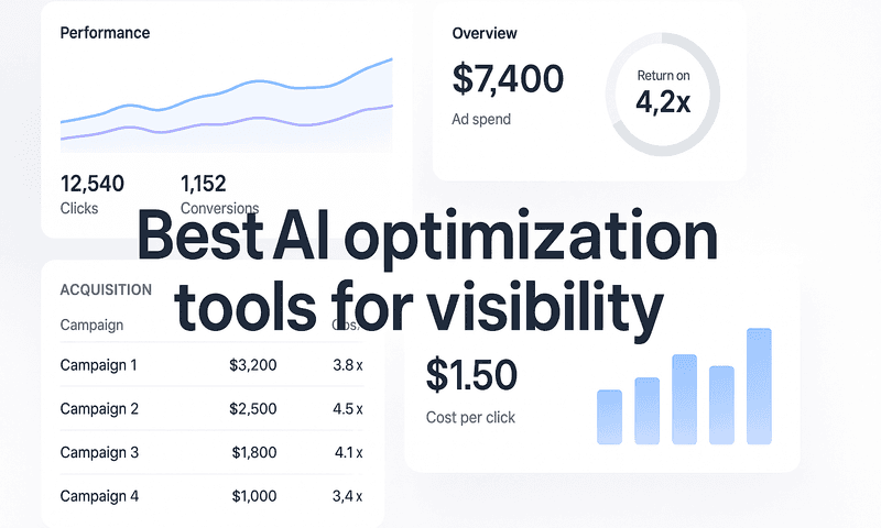 7 Best AI Optimization Tools For Visibility That Track Your Brand Across Chatgpt And AI Search