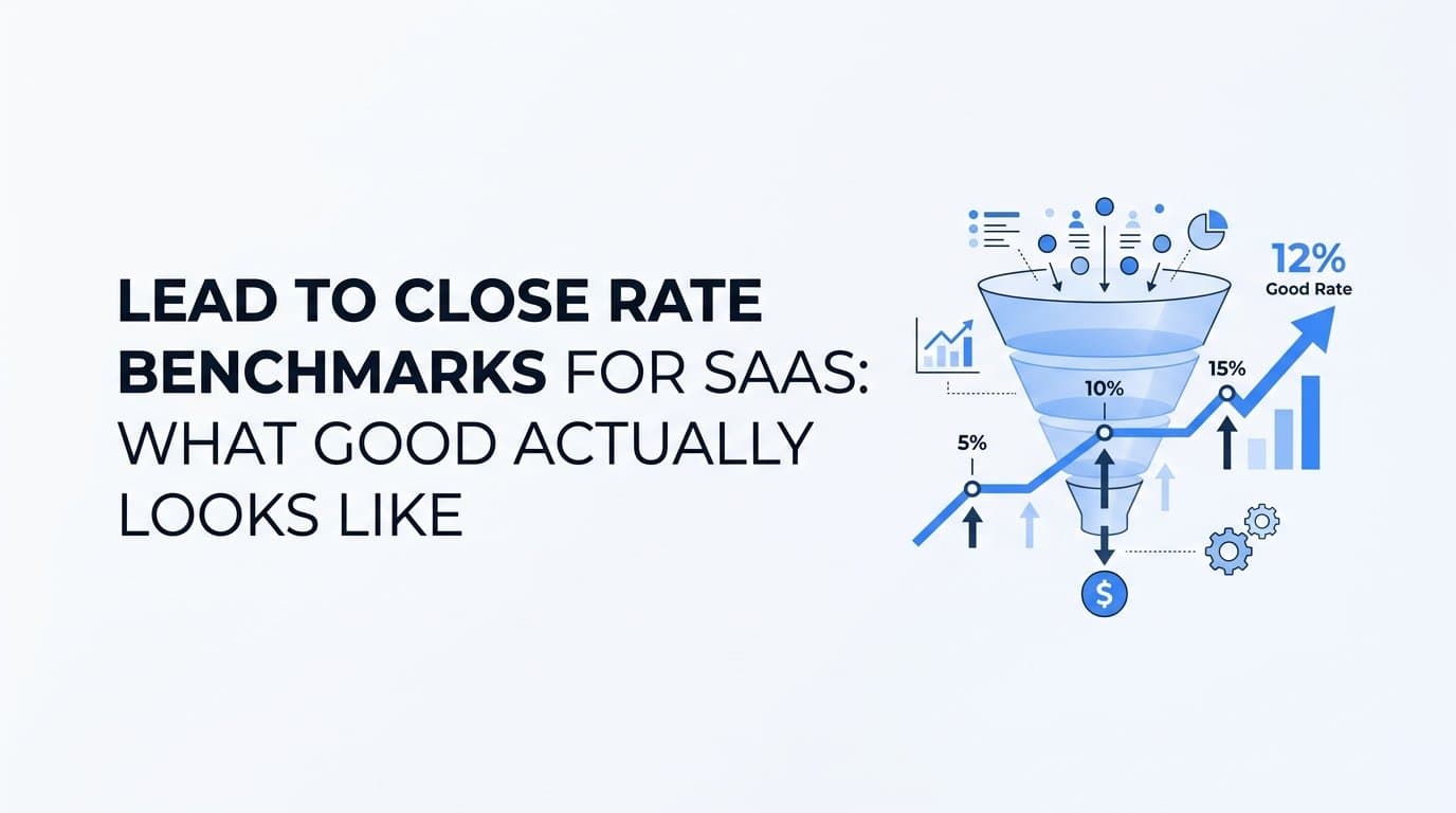 Lead to Close Rate Benchmarks for SaaS: What Good Actually Looks Like
