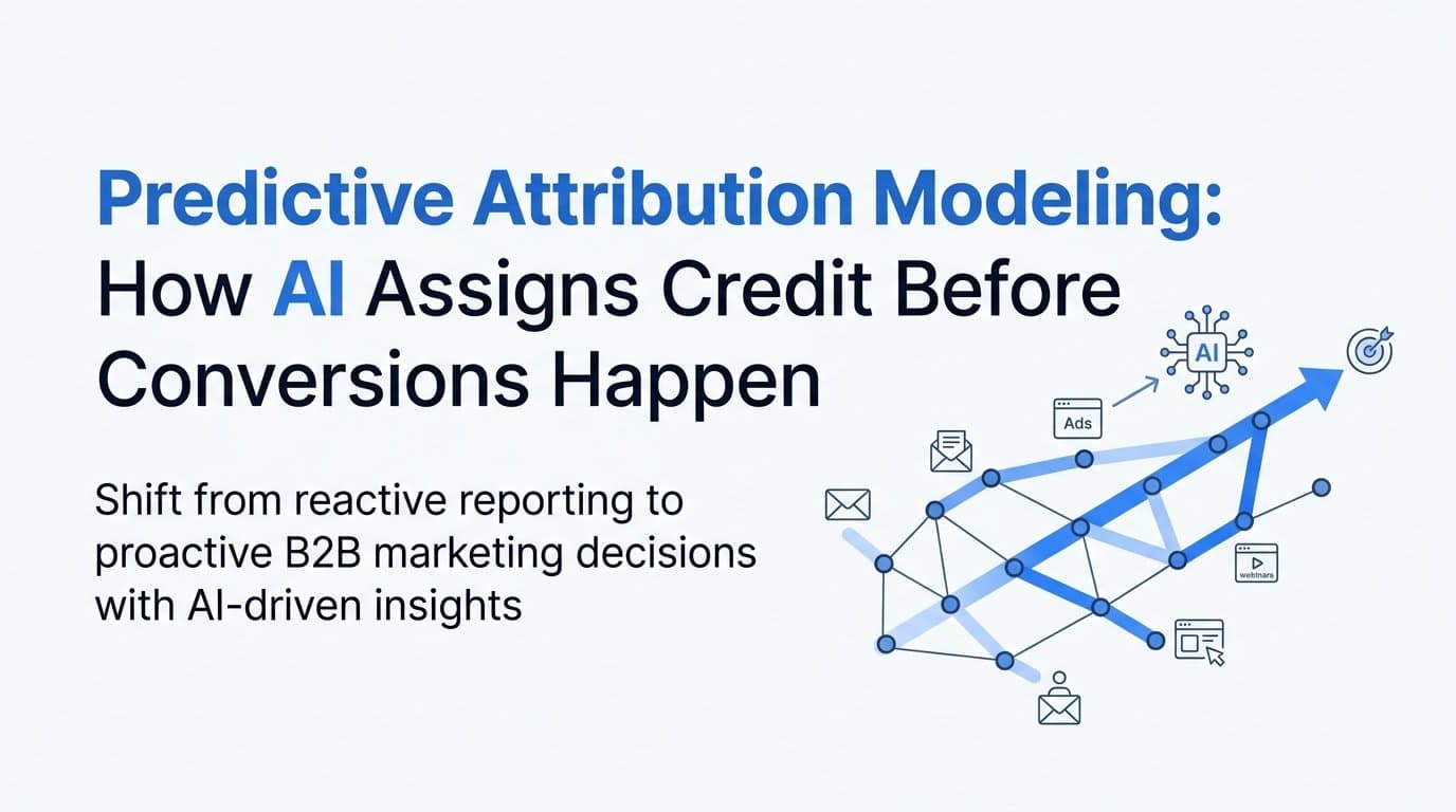 Predictive Attribution Modeling: How AI Assigns Credit Before Conversions Happen