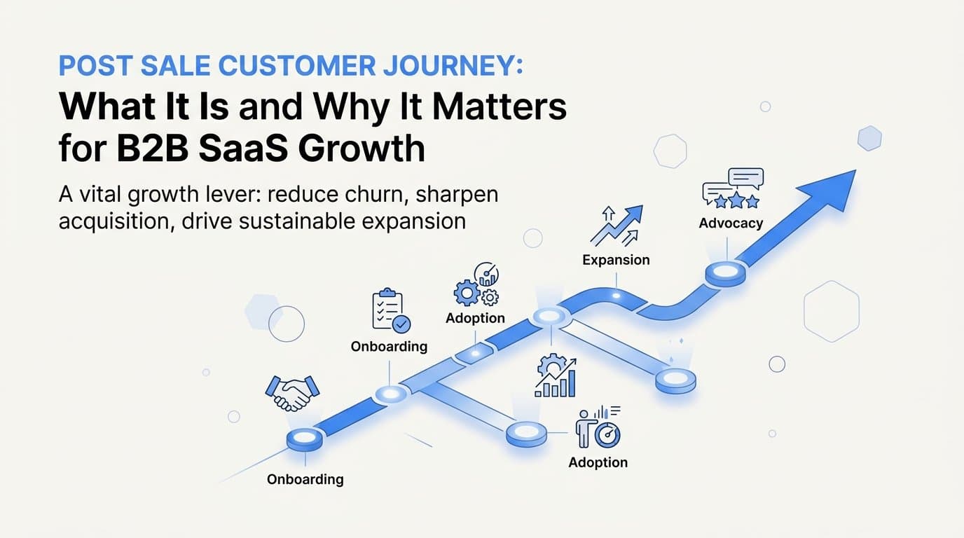 Post Sale Customer Journey: What It Is and Why It Matters for B2B SaaS Growth