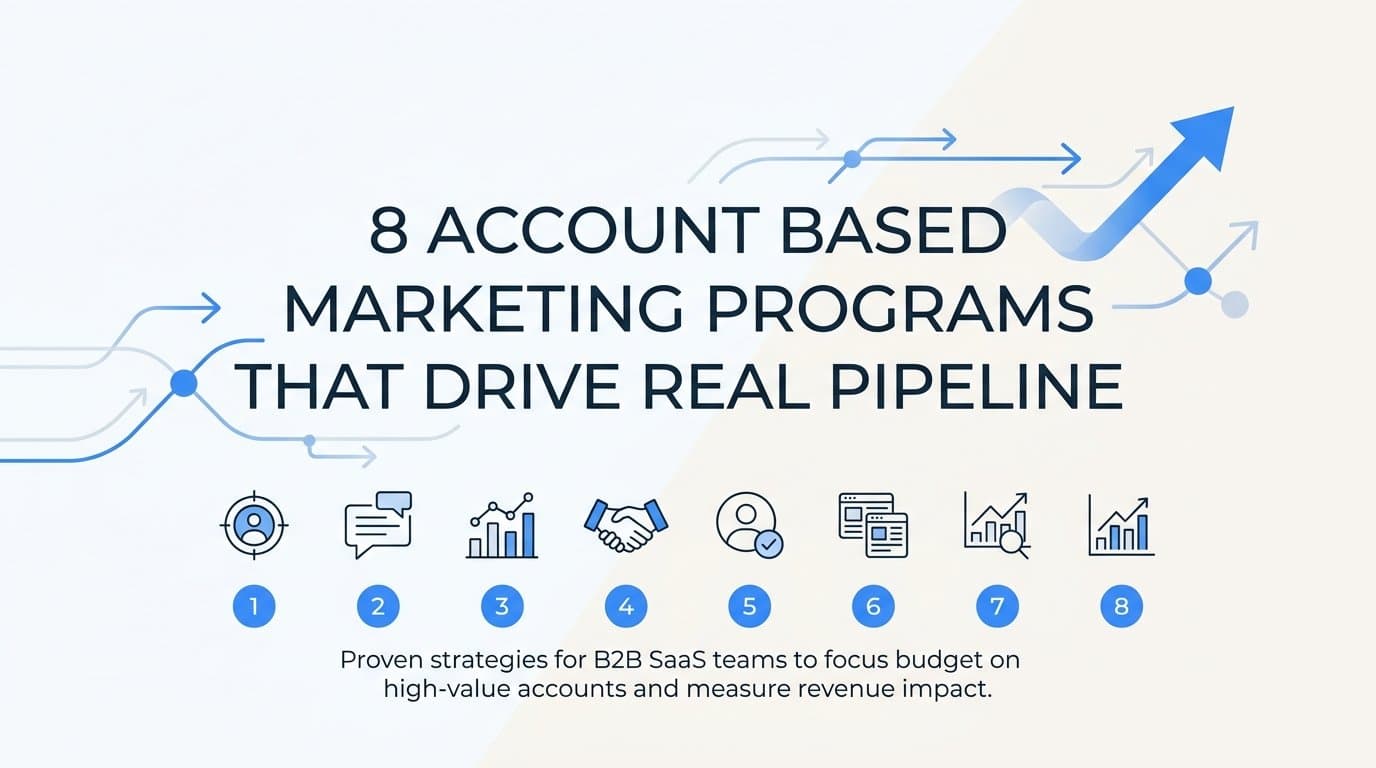 8 Account Based Marketing Programs That Drive Real Pipeline